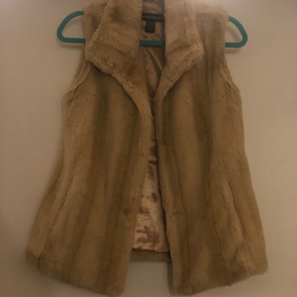 COPY - KRISTEN BLAKE, faux fur vest, size small
